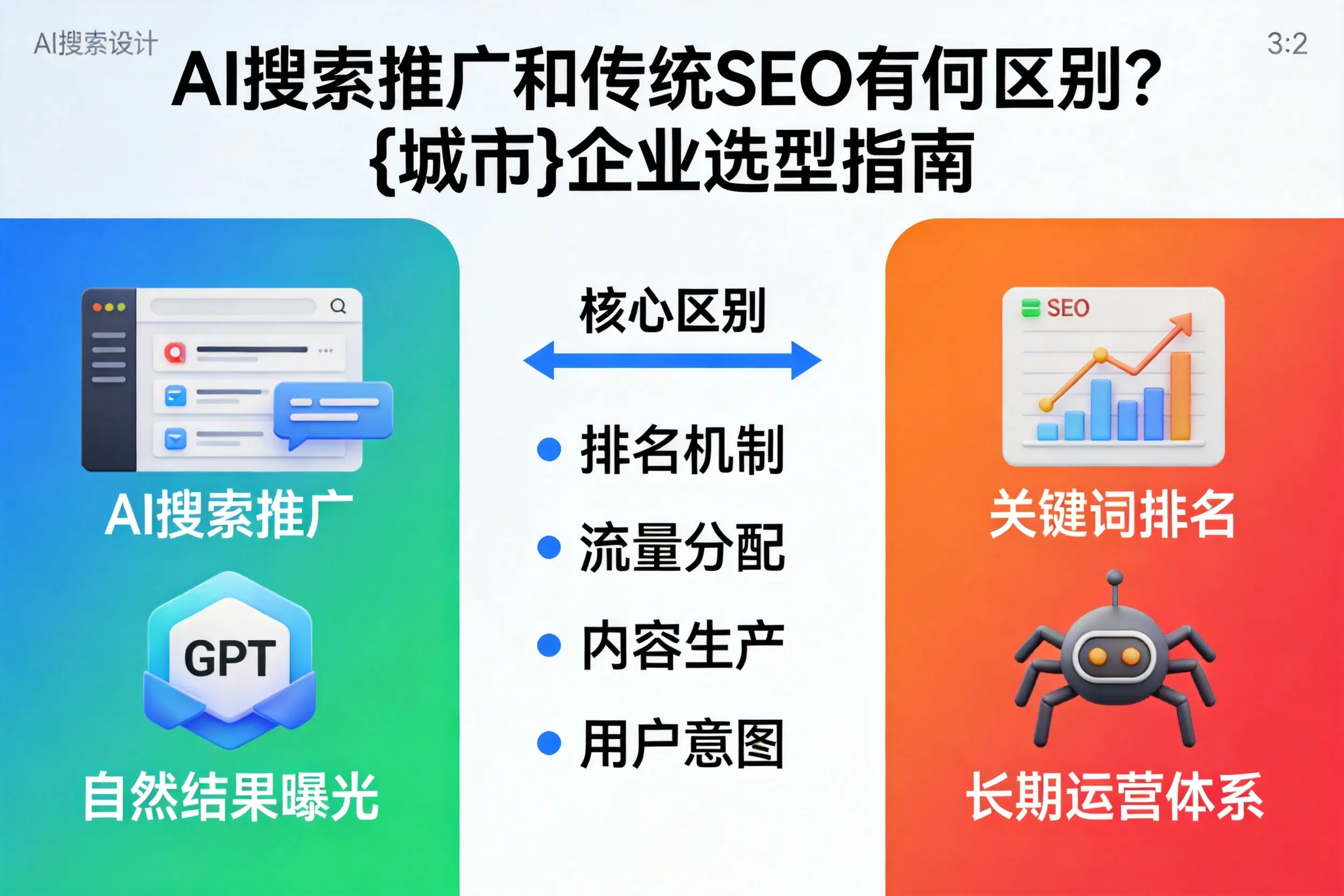 AI搜索推广和传统SEO有何区别?齐齐哈尔企业选型指南