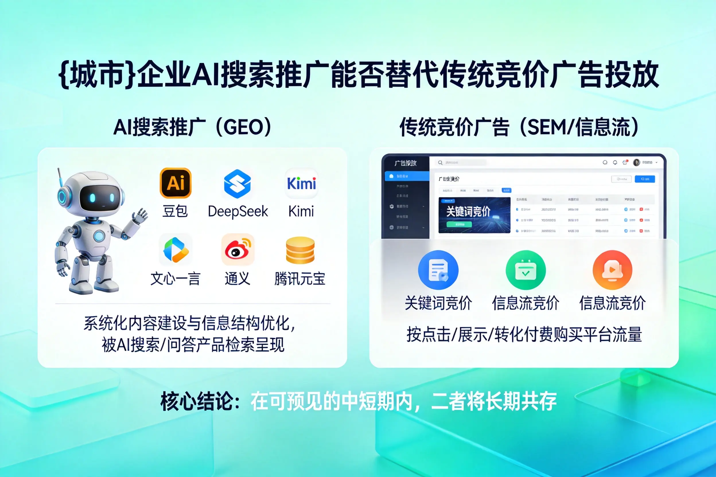 齐齐哈尔企业AI搜索推广能否替代传统竞价广告投放